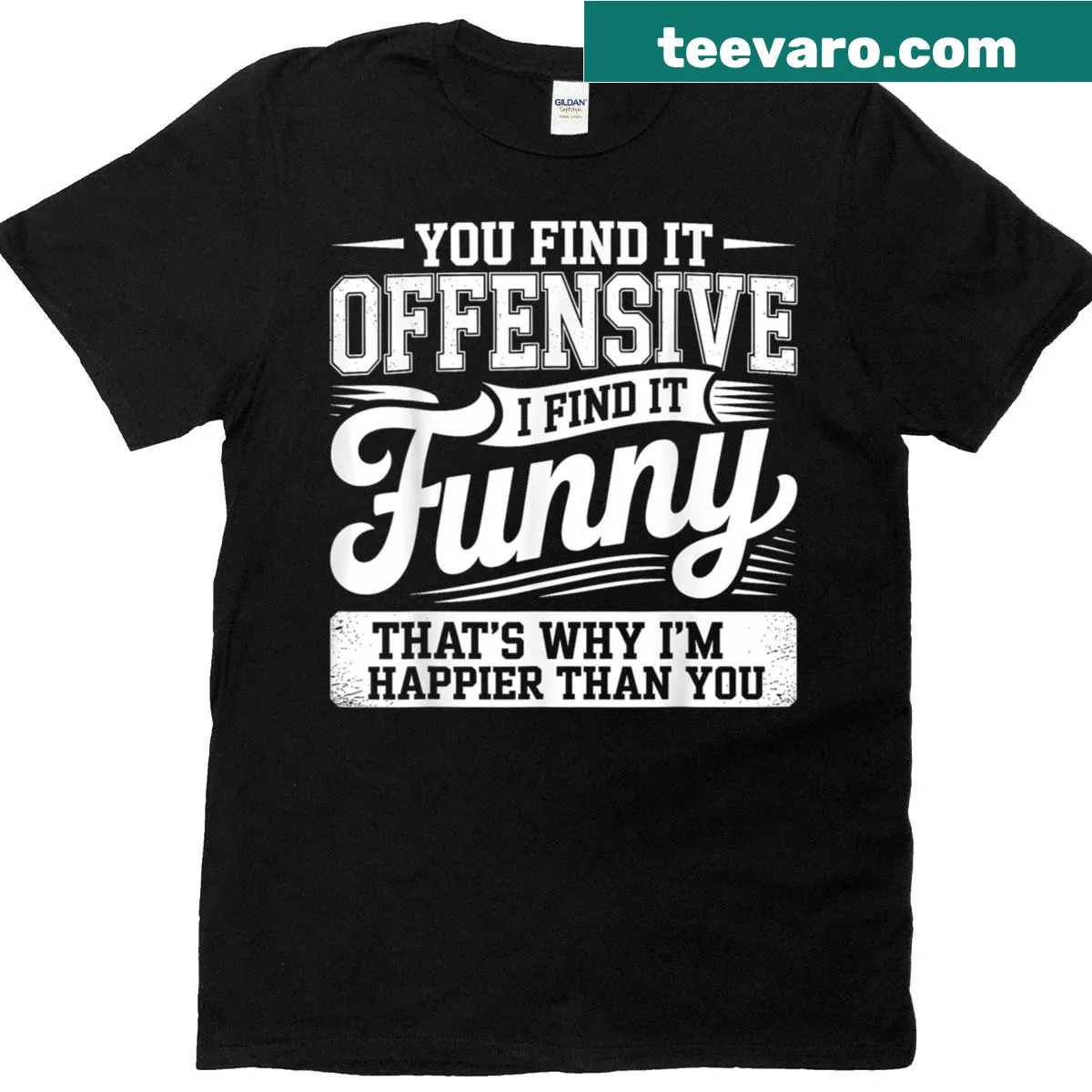 Funny sarcasm t-shirt with edgy adult humor text — on a men's t-shirt