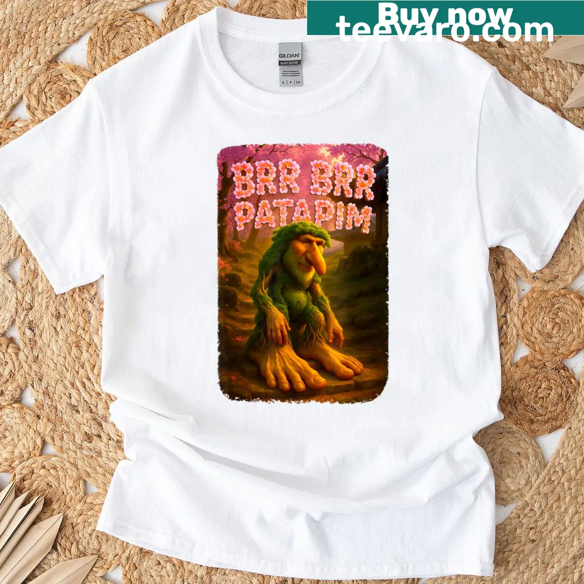 Ironic Italian Japanese meme t-shirt with humorous text — on a men's t-shirt
