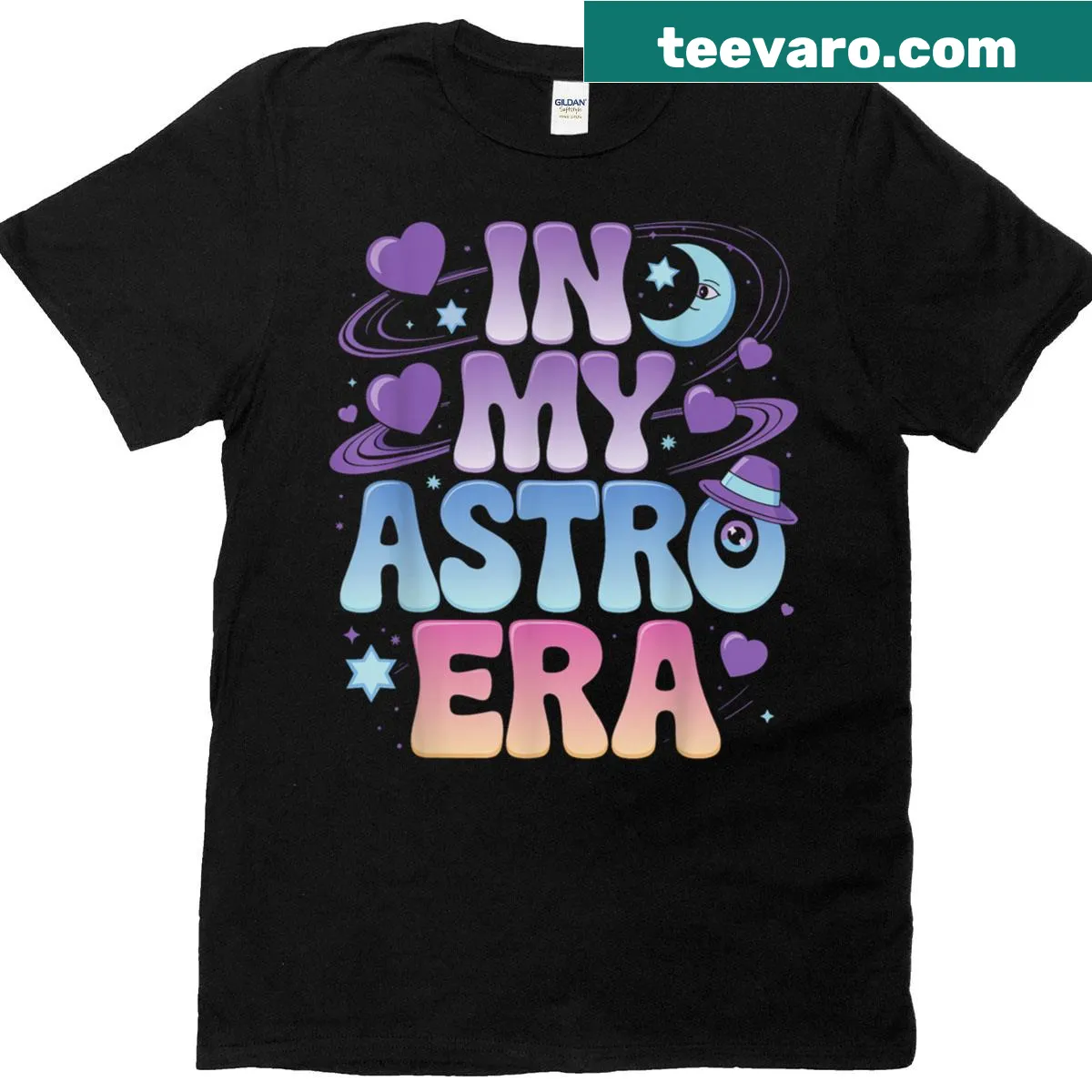 Astro Kids Dandy's World T-shirt with a whimsical design — on a men's t-shirt