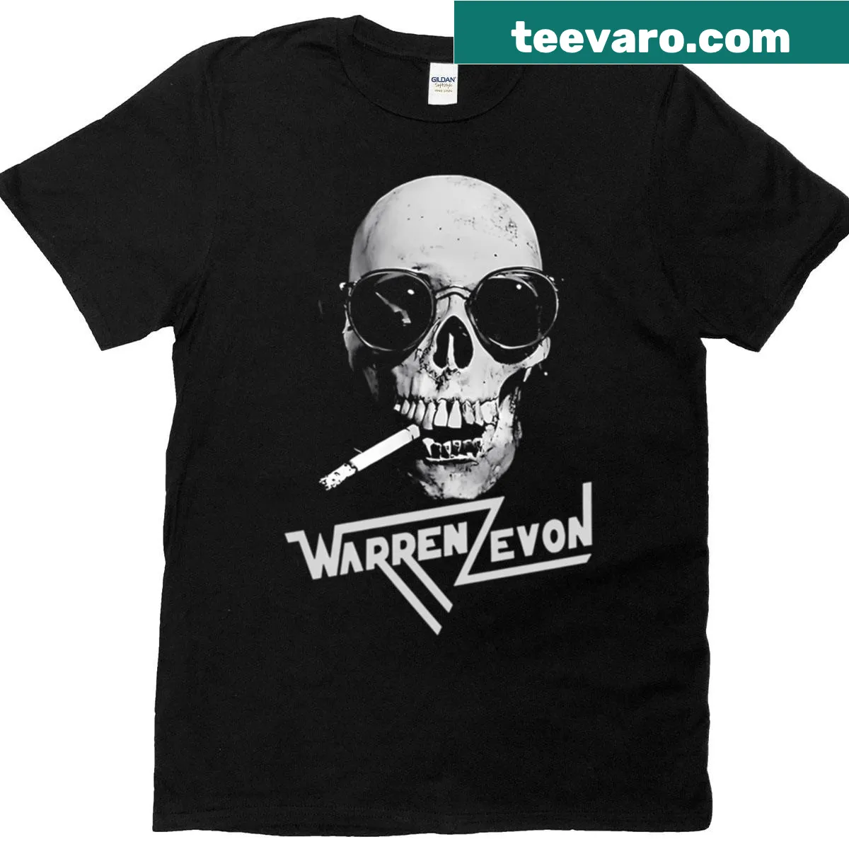 Vintage-style shirt featuring the word 'Genius' inspired by Warren Zevon — on a men's t-shirt