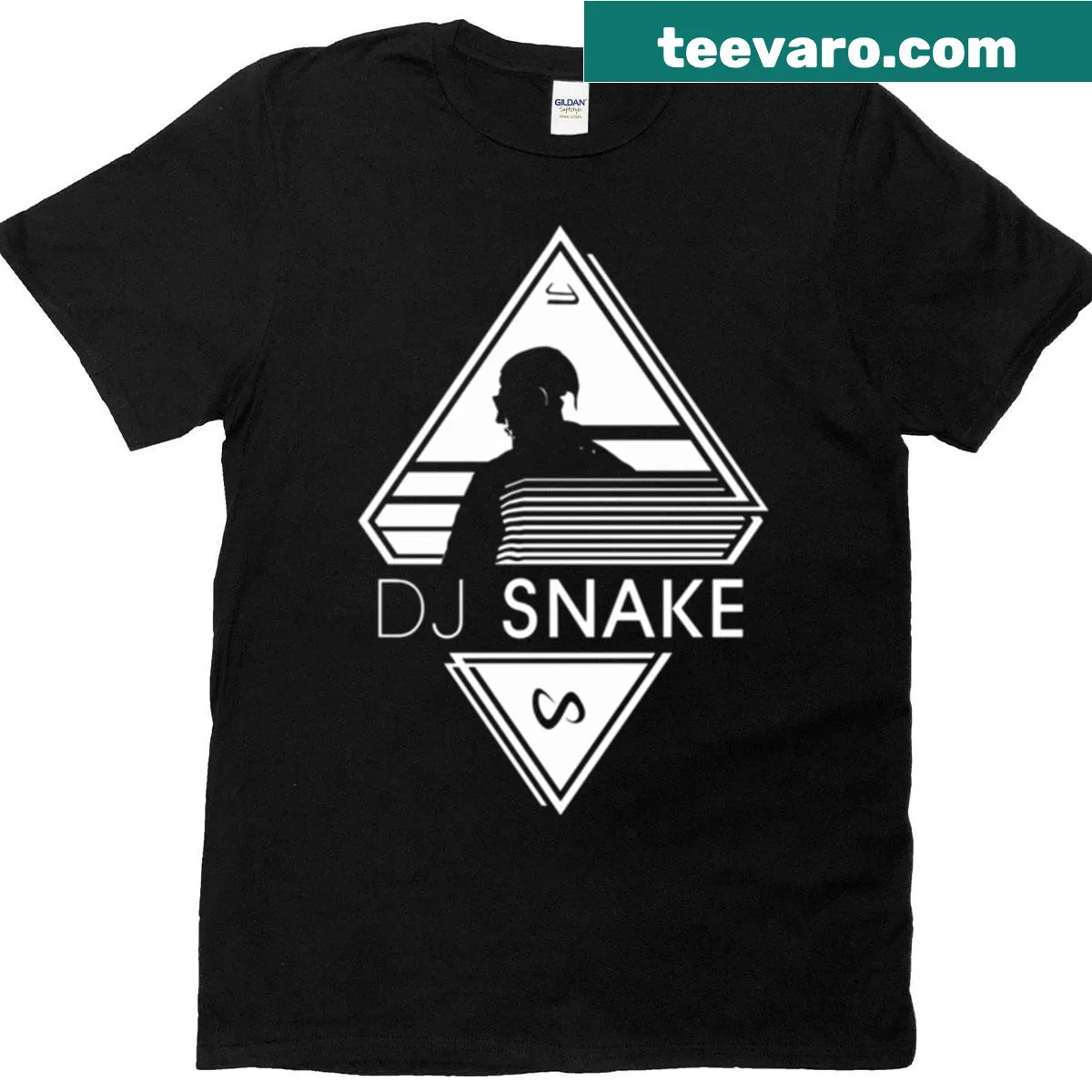 Bold illustration inspired by DJ Snake's music on a T-shirt — on a men's t-shirt
