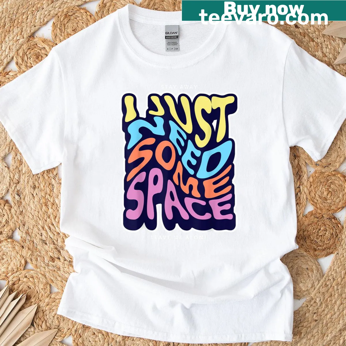 T-shirt with the text 'I Just Need Some Space' for personal expression — on a men's t-shirt
