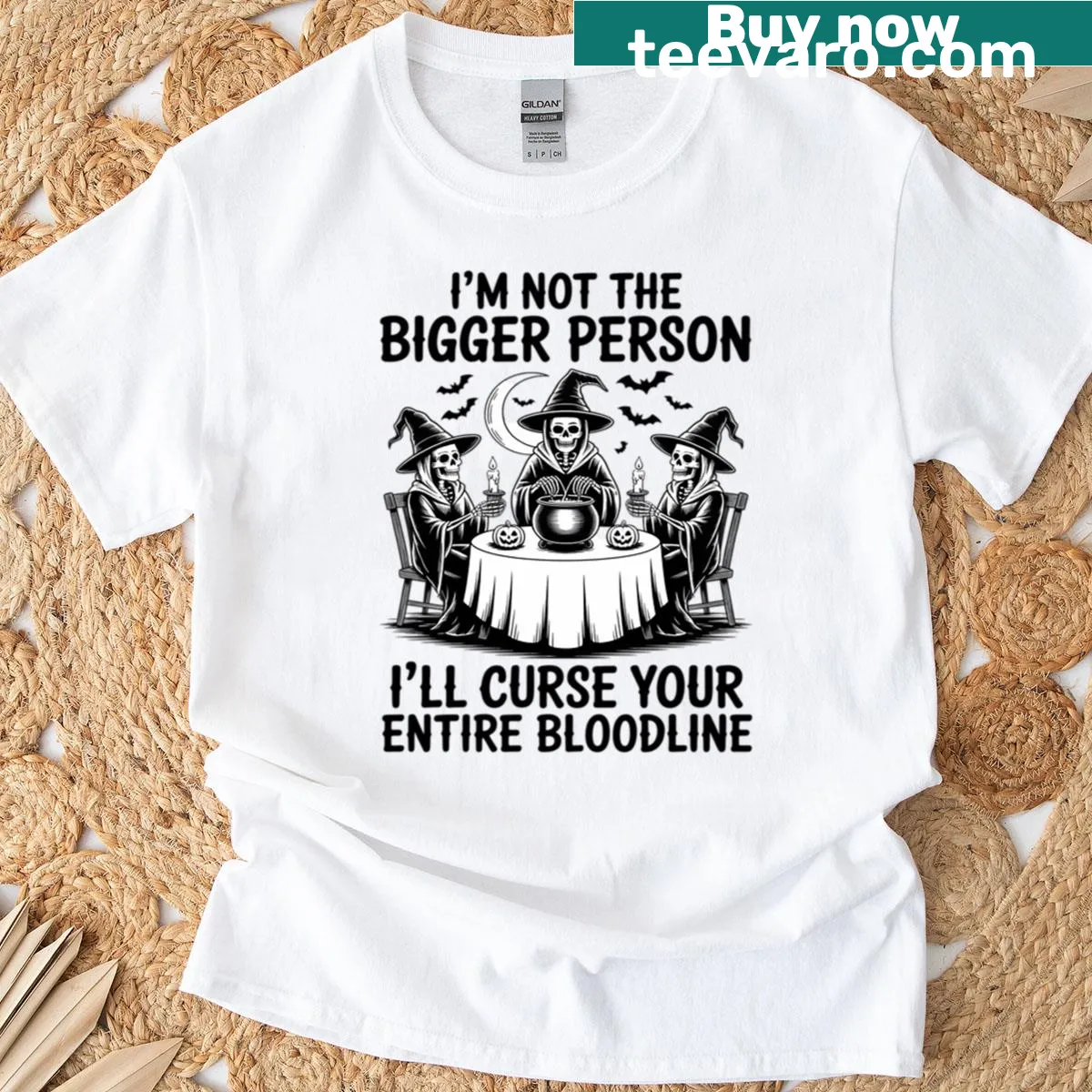 Bold t-shirt with a humorous curse saying — on a men's t-shirt