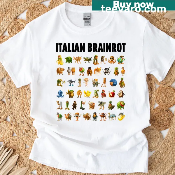 Funny Gen-Z Christmas t-shirt with brainrot meme design