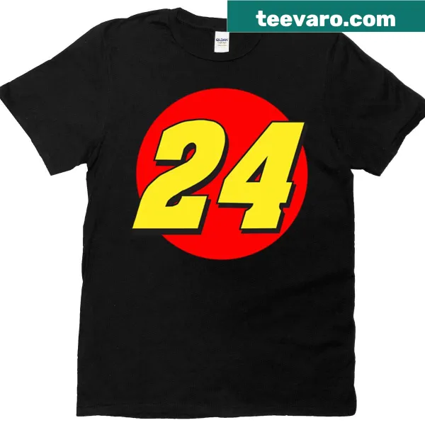 NASCAR t-shirt featuring Jeff Gordon's car number 24 paint scheme