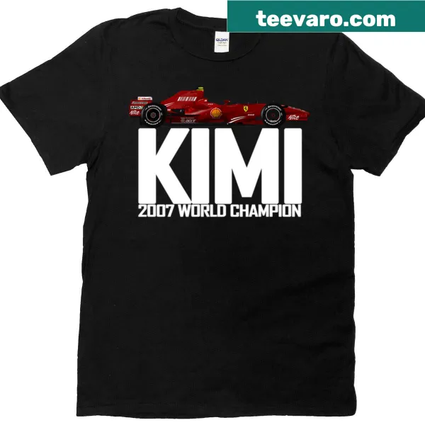 Graphic Kimi Raikkonen F2007 World Champion t-shirt