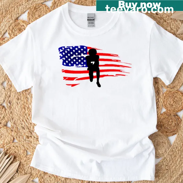 Graphic honoring Kaepernick's activism on a T-shirt