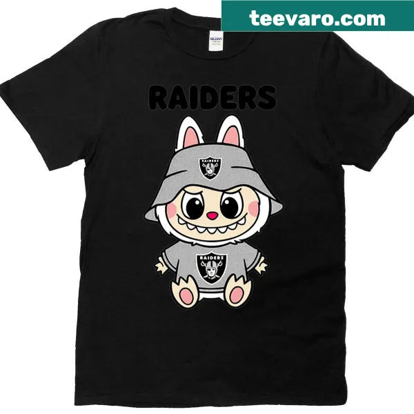 Playful design featuring football Raiders theme on a t-shirt