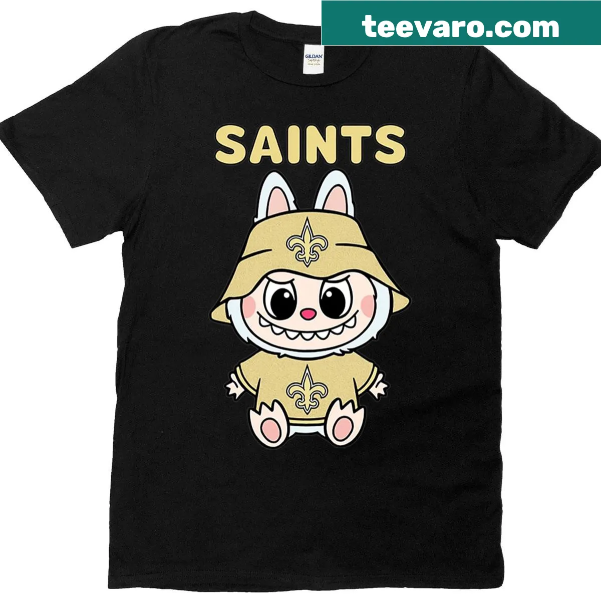 Football Saints fan graphic on a stylish t-shirt — on a men's t-shirt