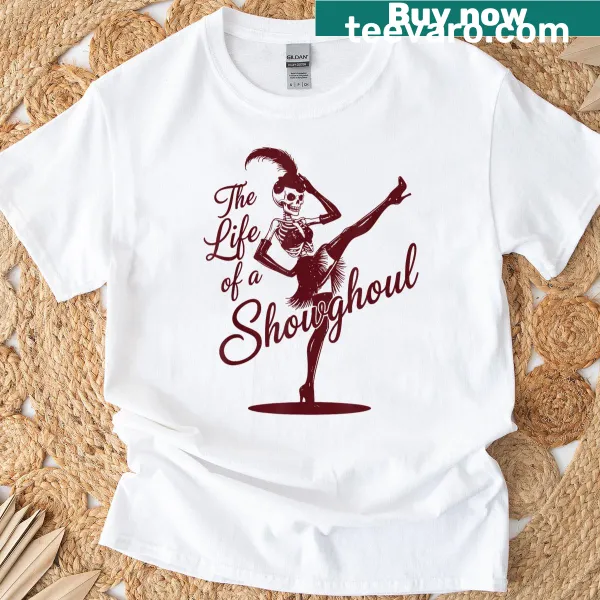 Retro Halloween skeleton graphic shirt for girls