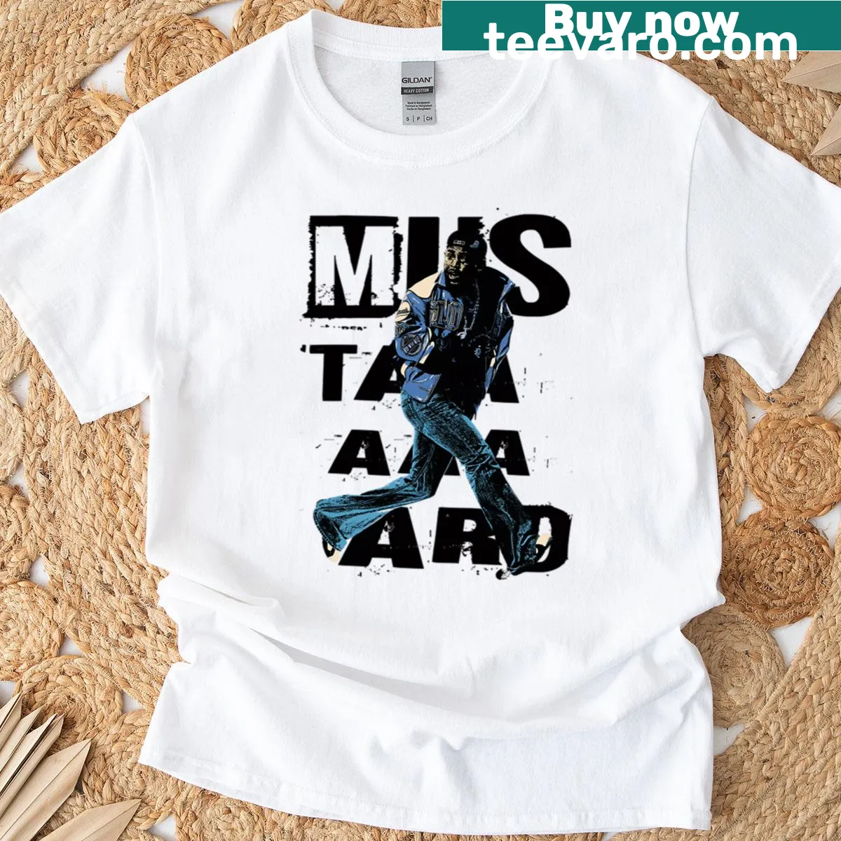 Retro 90s t-shirt with a live music theme for hip-hop fans — on a men's t-shirt