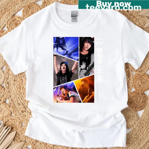 Edgy t-shirt with illustrative design of a thunderstorm and maid metal theme