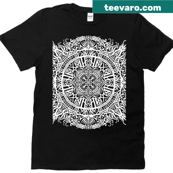 Mandala Runic T-shirt featuring intricate mandala design