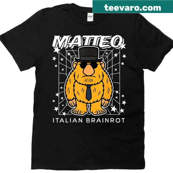 Typographic design featuring the phrase 'Italian-brainrot' for meme lovers