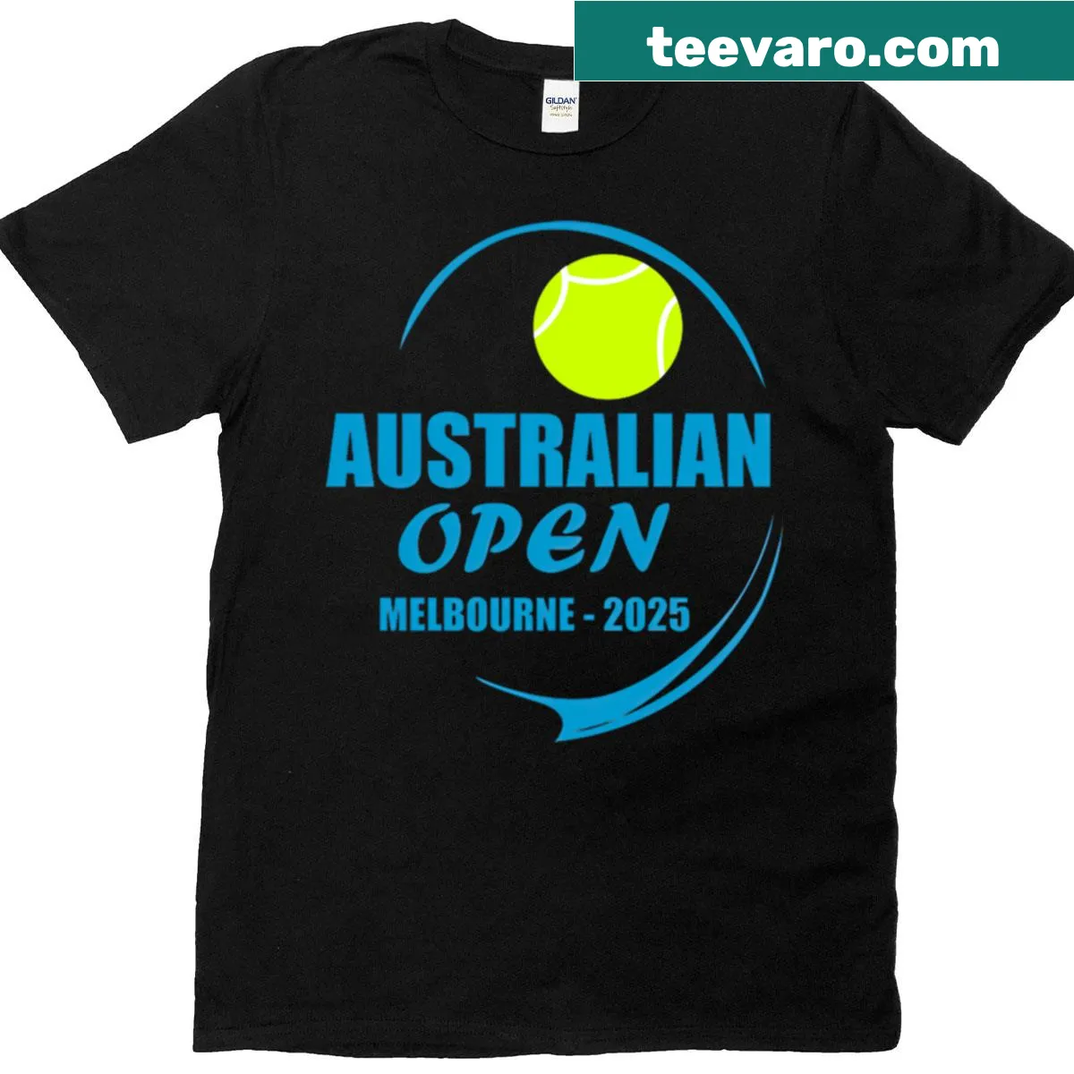 Limited edition Melbourne Tennis Grand Slam 2025 graphic t-shirt — on a men's t-shirt