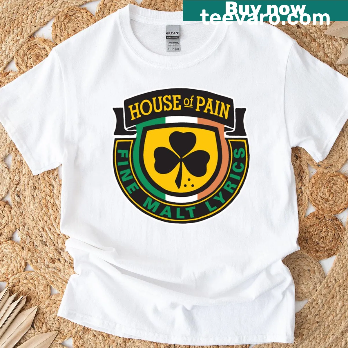 Playful hip hop themed T-shirt celebrating the genre. — on a men's t-shirt