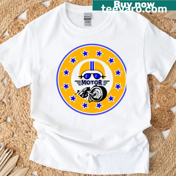 Bold T-shirt with motor and bike emblem