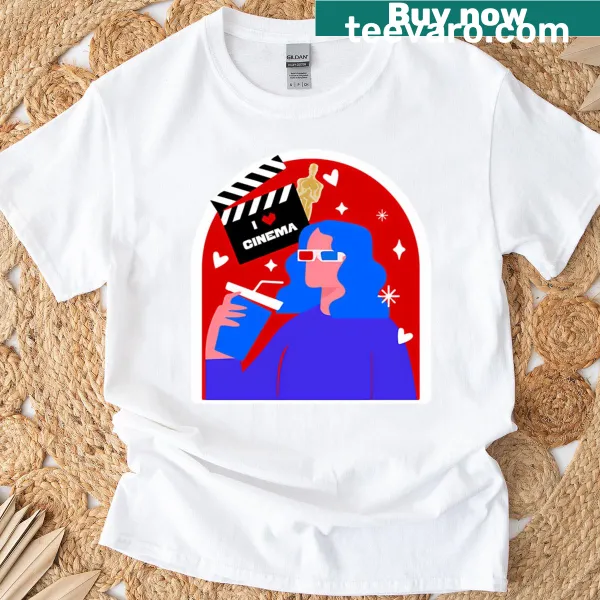 Movie Time graphic T-shirt for movie nights
