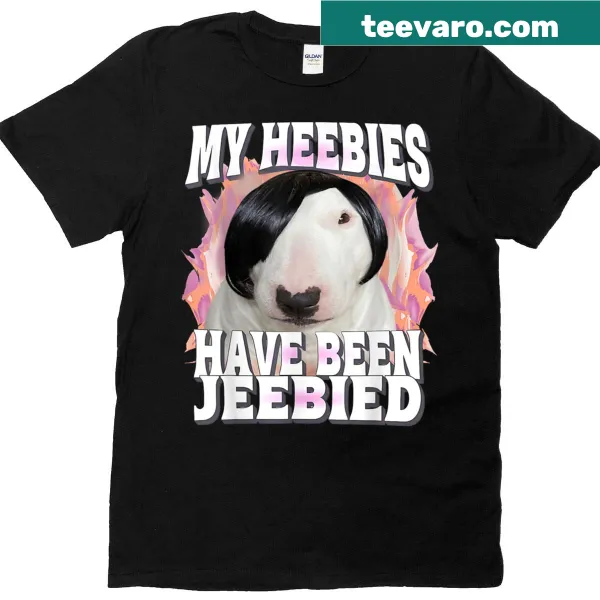Gen Z humor t-shirt with the phrase 'My Heebies Have Been Jeebied'