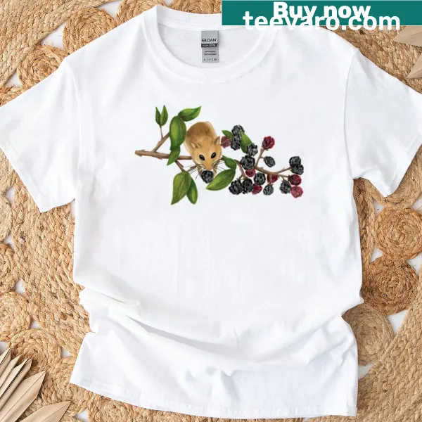 Cute cartoon t-shirt featuring Hazel the Dormouse