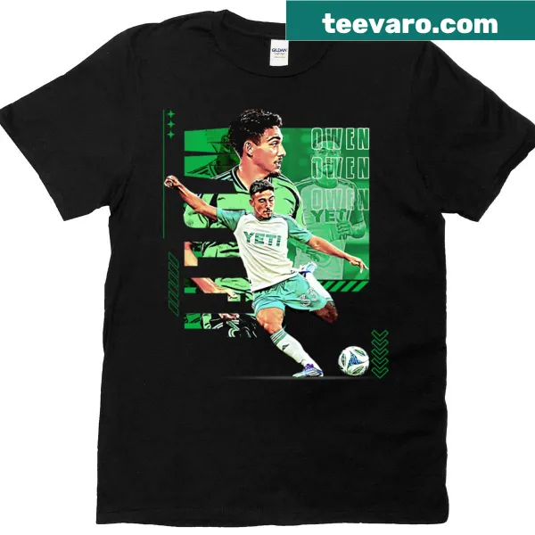 Soccer player graphic on T-shirt for sports enthusiasts