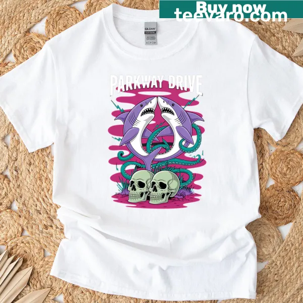 Artistic graphic T-shirt inspired by Parkway Drive band.