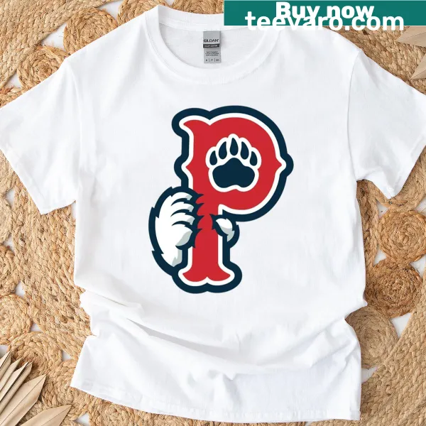 T-shirt featuring an illustration of a cap representing the Pawtucket Red Sox