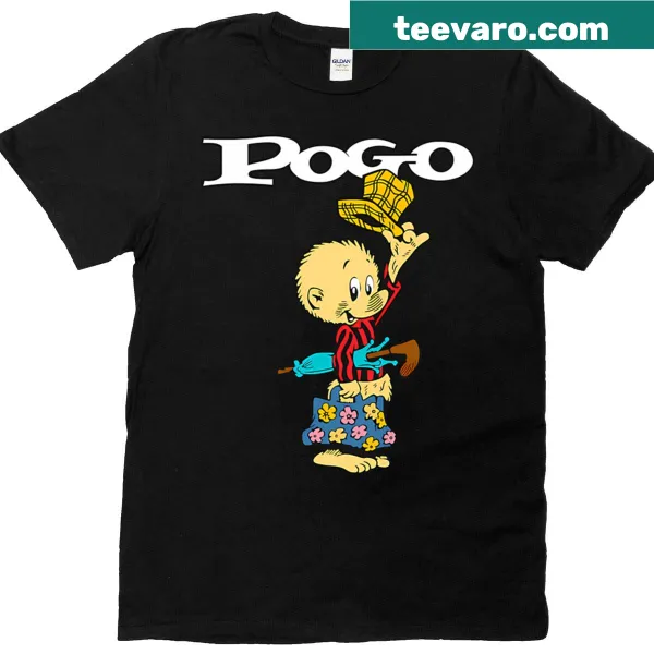 Cute Pogo Possum illustration on T-shirt