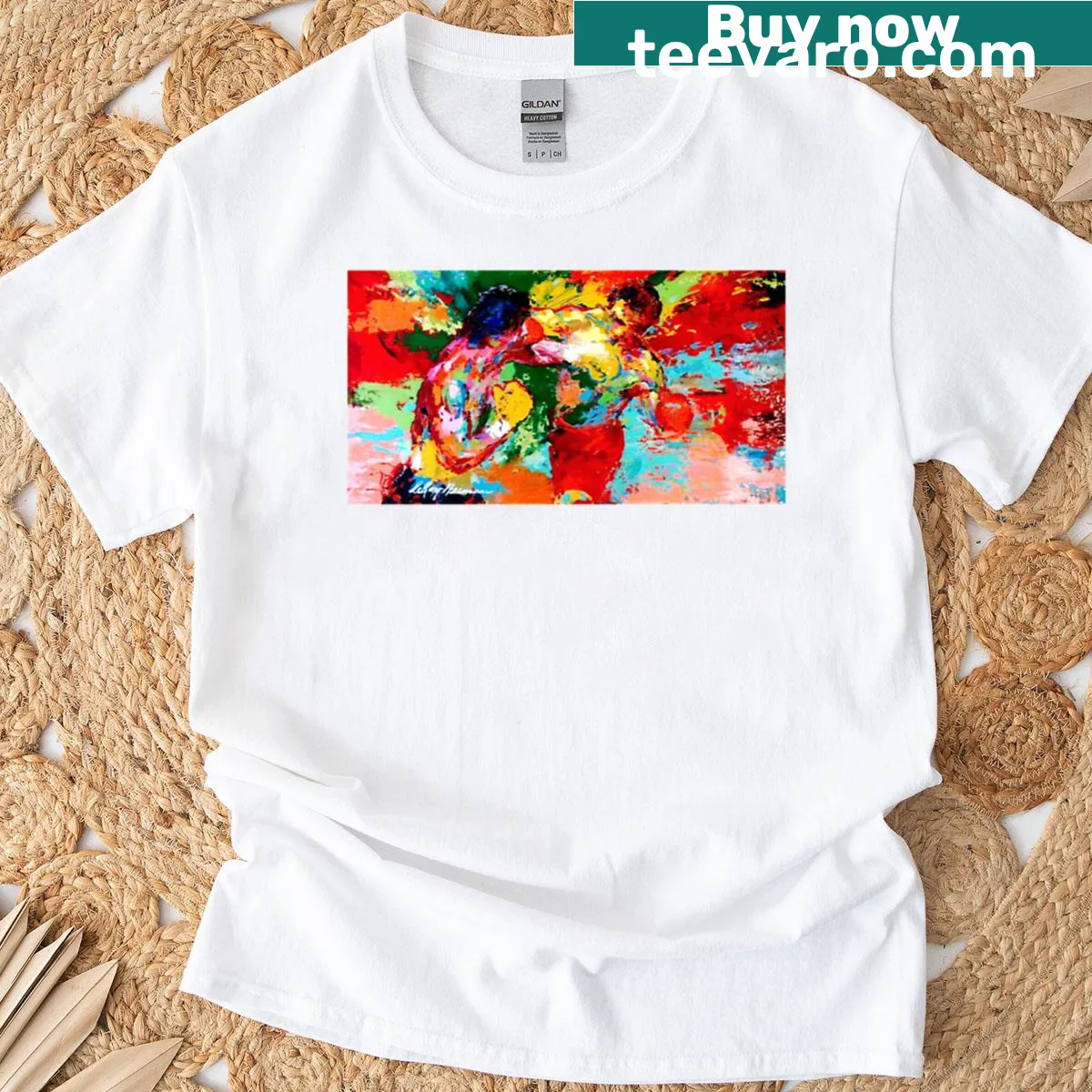 Rocky 3 inspired painting graphic T-shirt — on a men's t-shirt