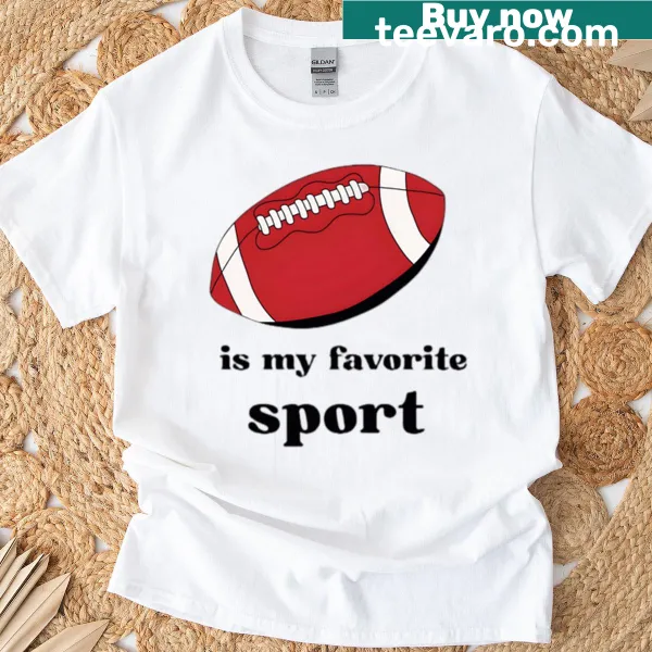 Typography shirt stating Rugby Is My Favorite Sport