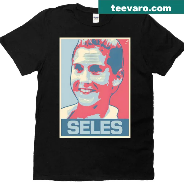 Limited edition Seles Hope poster art T-shirt with bold typography design