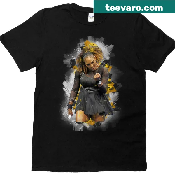 Artistic T-shirt inspired by Serena Williams with a bold graphic