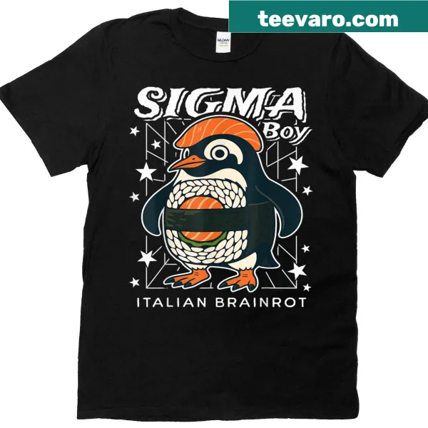 Funny Sigma Penguin Boy meme T-shirt for gamers