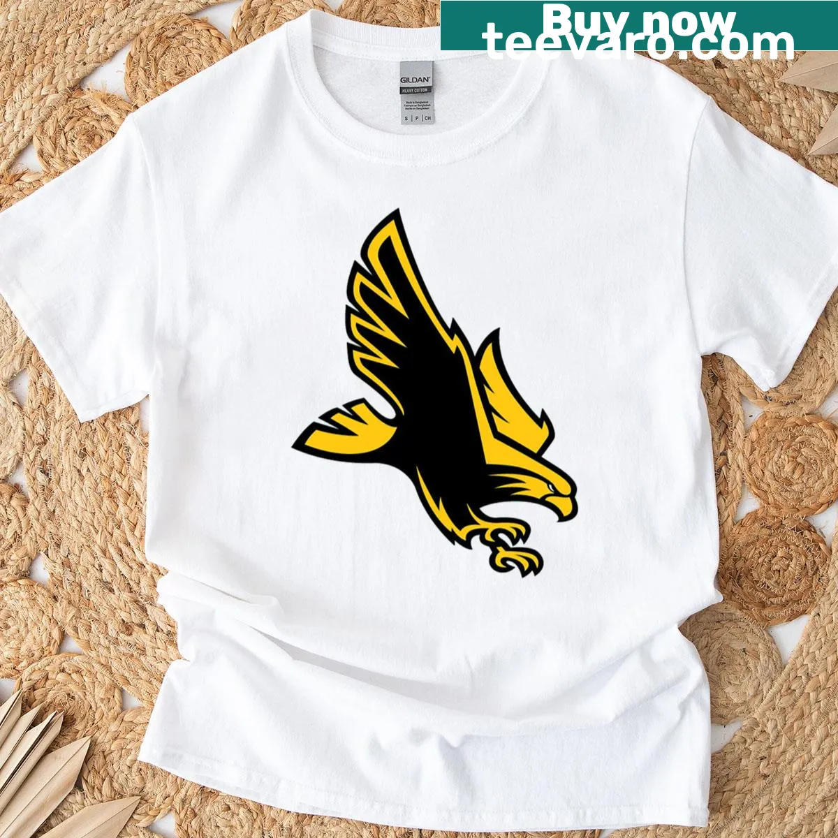 Southern Miss Golden Eagles emblem T-shirt for sports fans — on a men's t-shirt