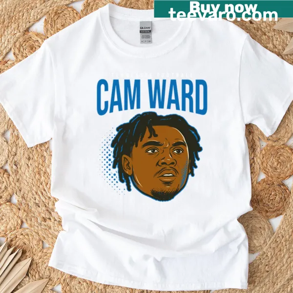 Tennessee Titans shirt featuring Cam Ward's name and logo