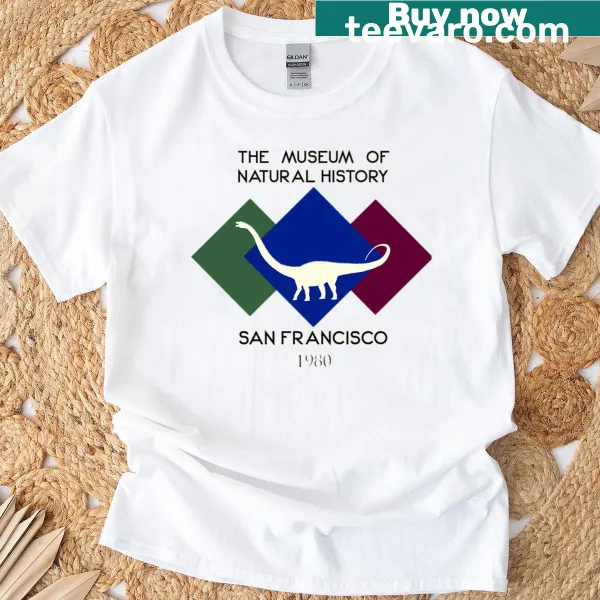 Vintage illustration T-shirt of the San Francisco Museum of Natural History