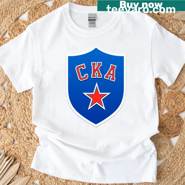 Minimalist T-shirt featuring a distinct ska logo emblem