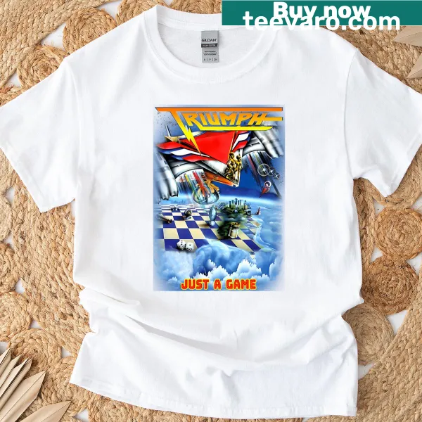 Typographic 'Just a Game' design T-shirt