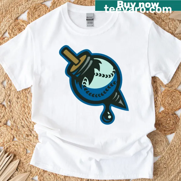 Tulsa Drillers alternate logo printed on a T-shirt