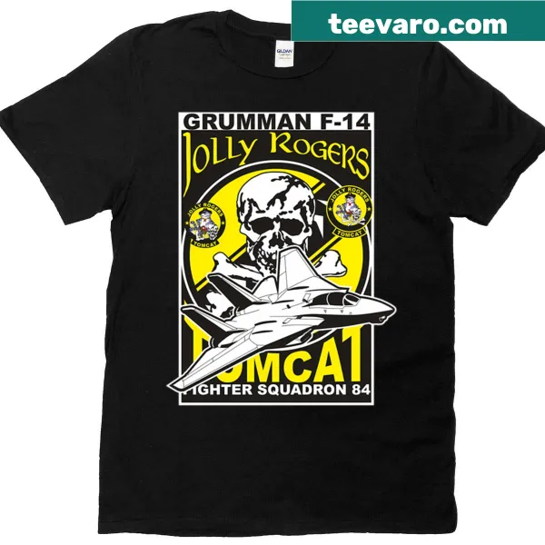 VF-84 Jolly Rogers emblem graphic on a t-shirt