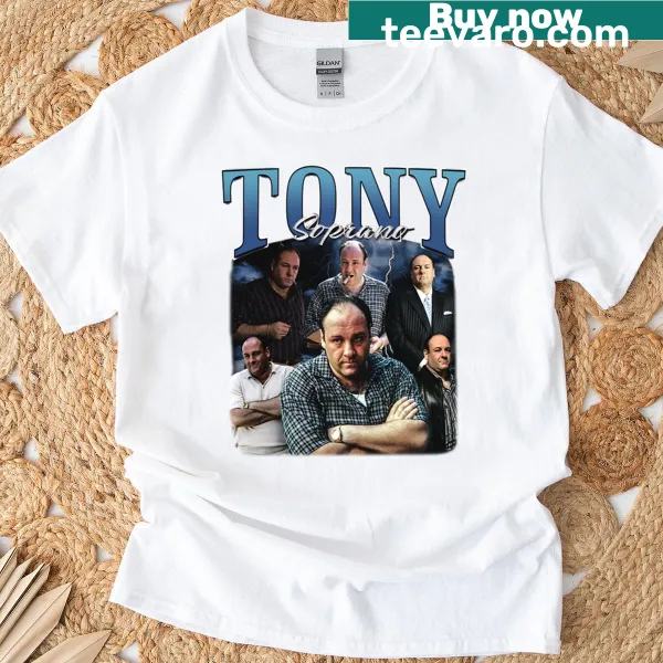 Vintage Tony Soprano t-shirt featuring a classic graphic of the character