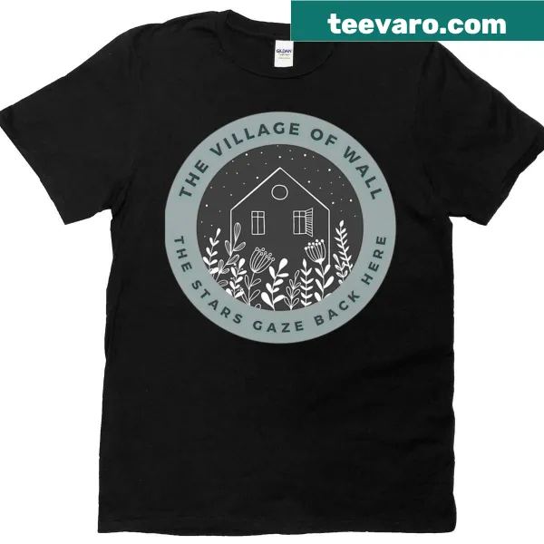 Text design saying 'Welcome To Wall' on a t-shirt