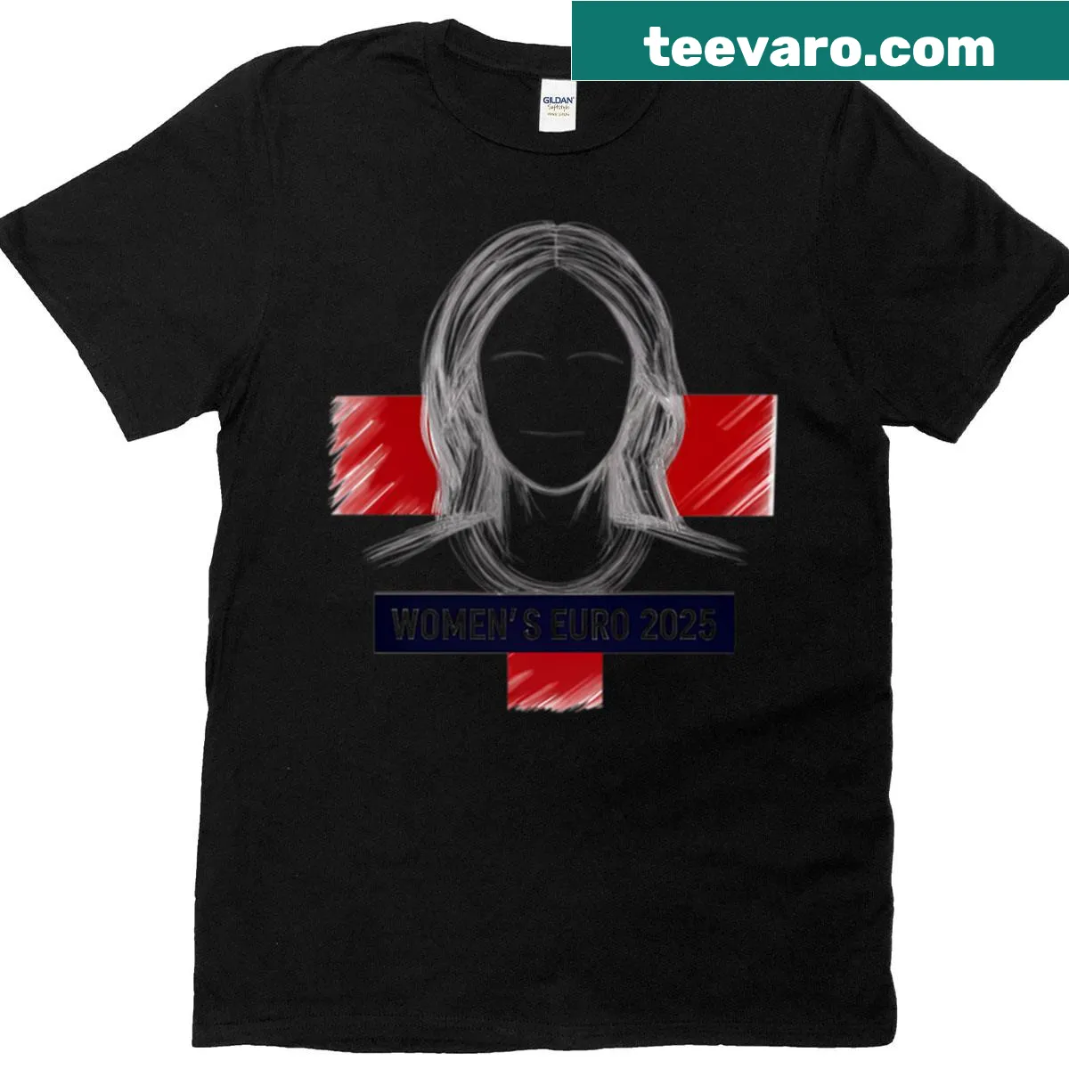 Women's T-shirt celebrating Euro 2025 Soccer Champion — on a men's t-shirt