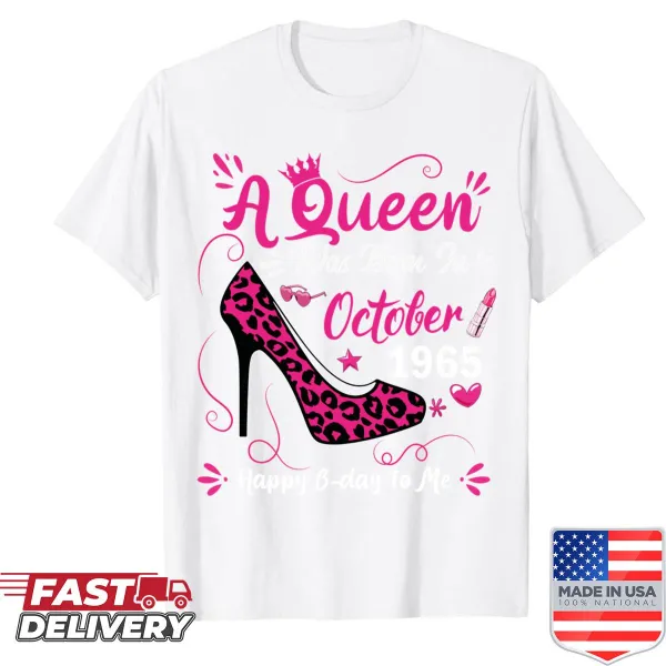 High heel graphic celebrating a 60th birthday for women