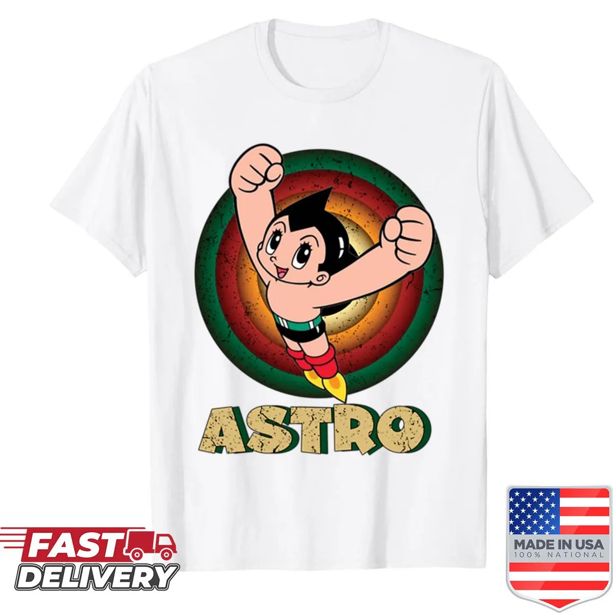 Typographic design inspired by Astro Boy
