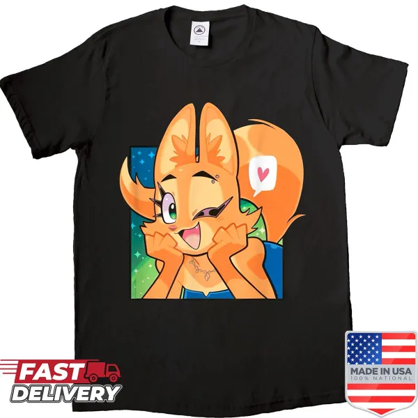 Kawaii anime-style shirt featuring Bad Guy Diane Fox graphic