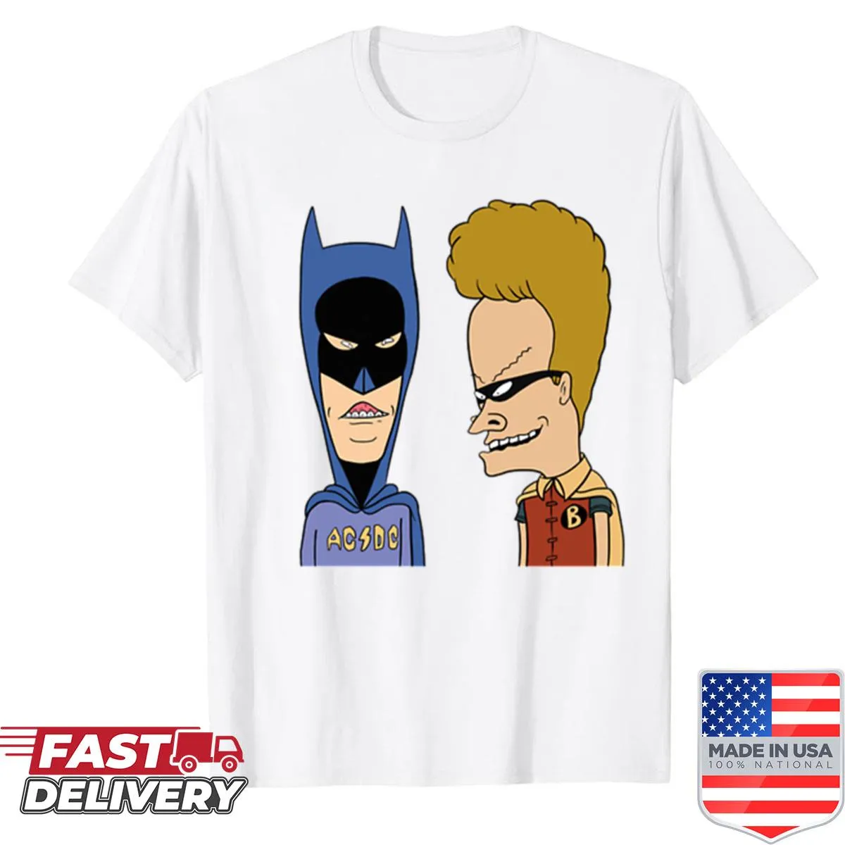 Beavis and Butthead shirt featuring their iconic likenesses