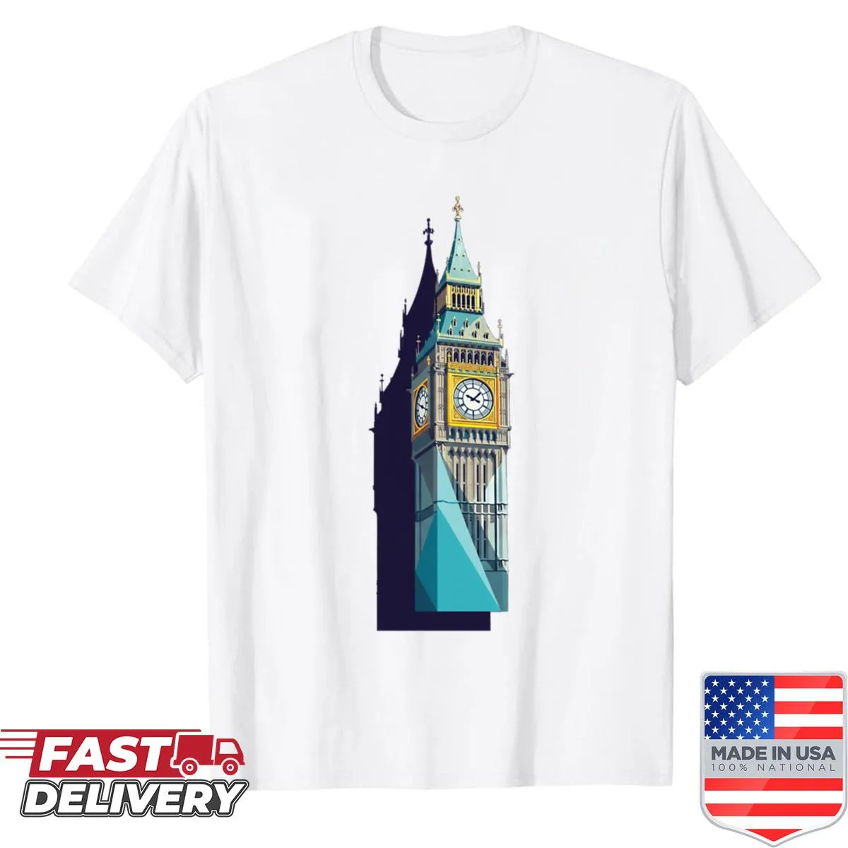Modern geometric design of Big Ben