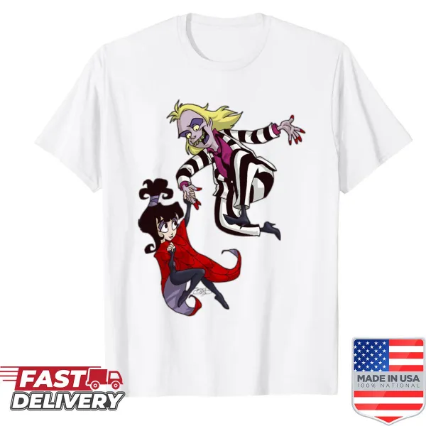 T-shirt featuring the names Bj and Lyds in a fun typography