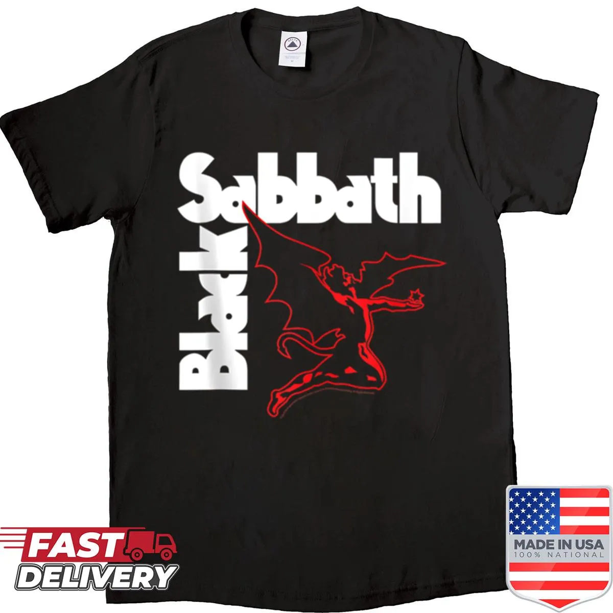 Black Sabbath shirt featuring a creative creature illustration